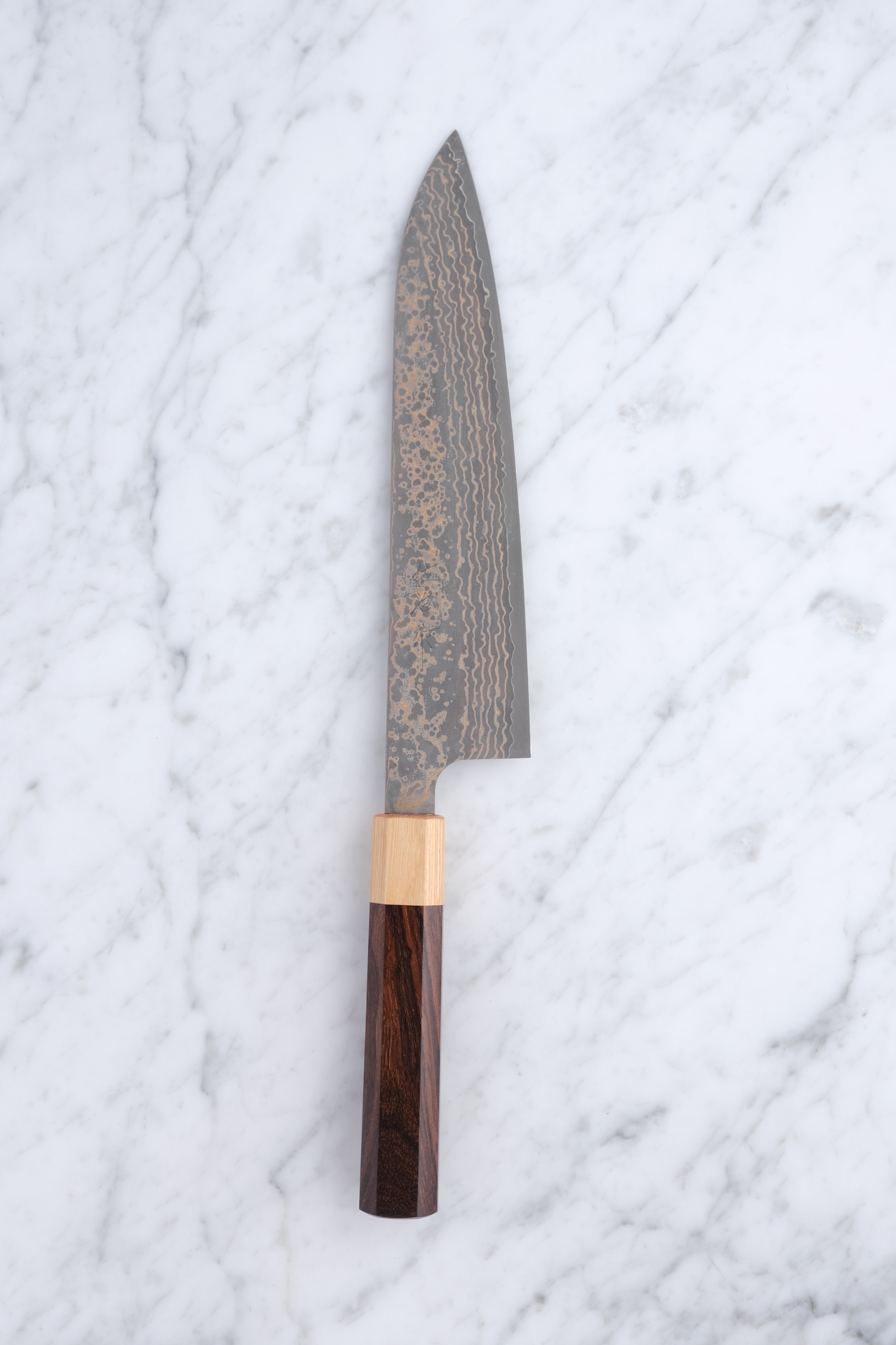 Takeshi Saji 210 mm Gyoto VG-10 Gold
