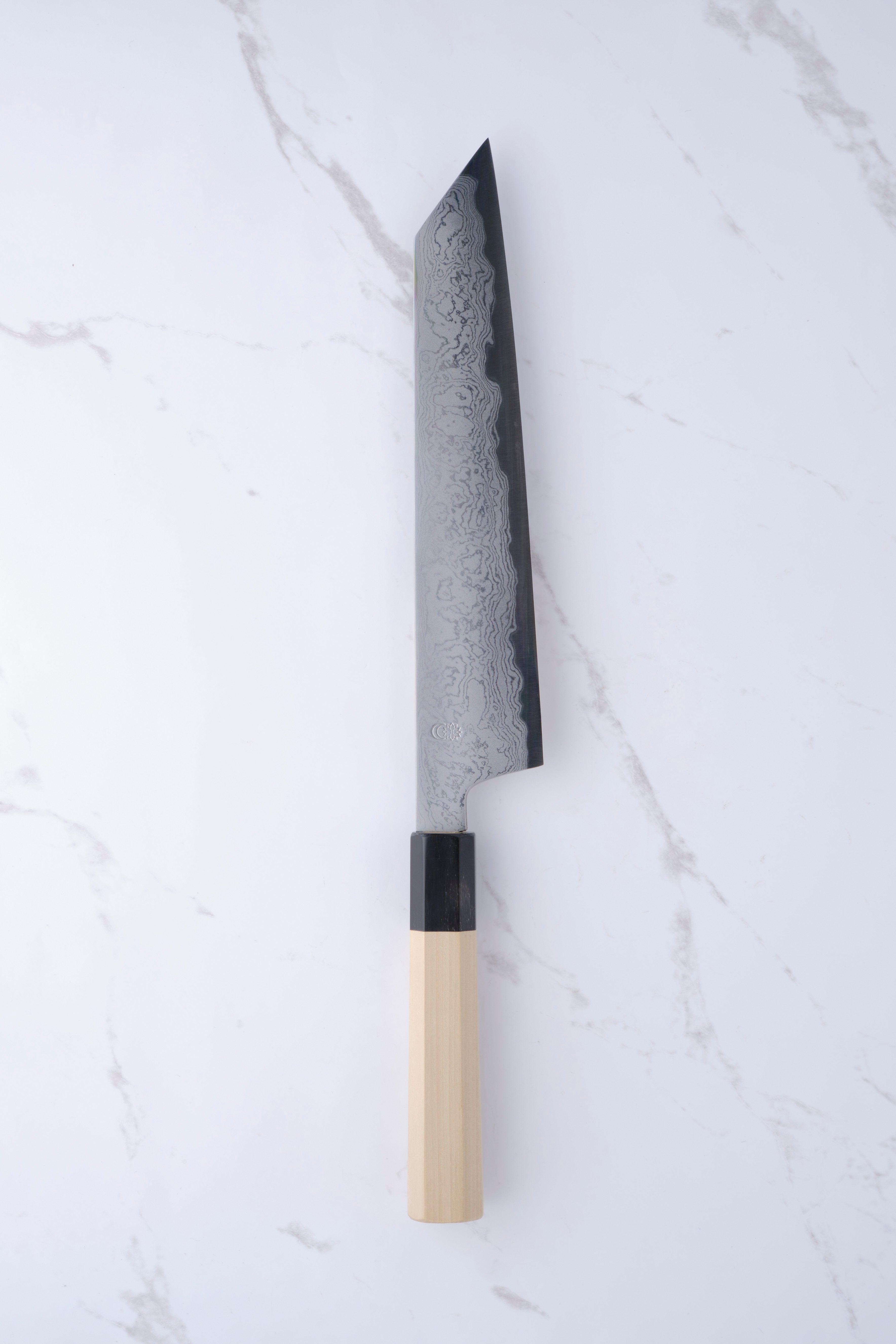 Sakai Kikumori Kikuzuki Uzu Kiritsuke Gyuto 240mm.